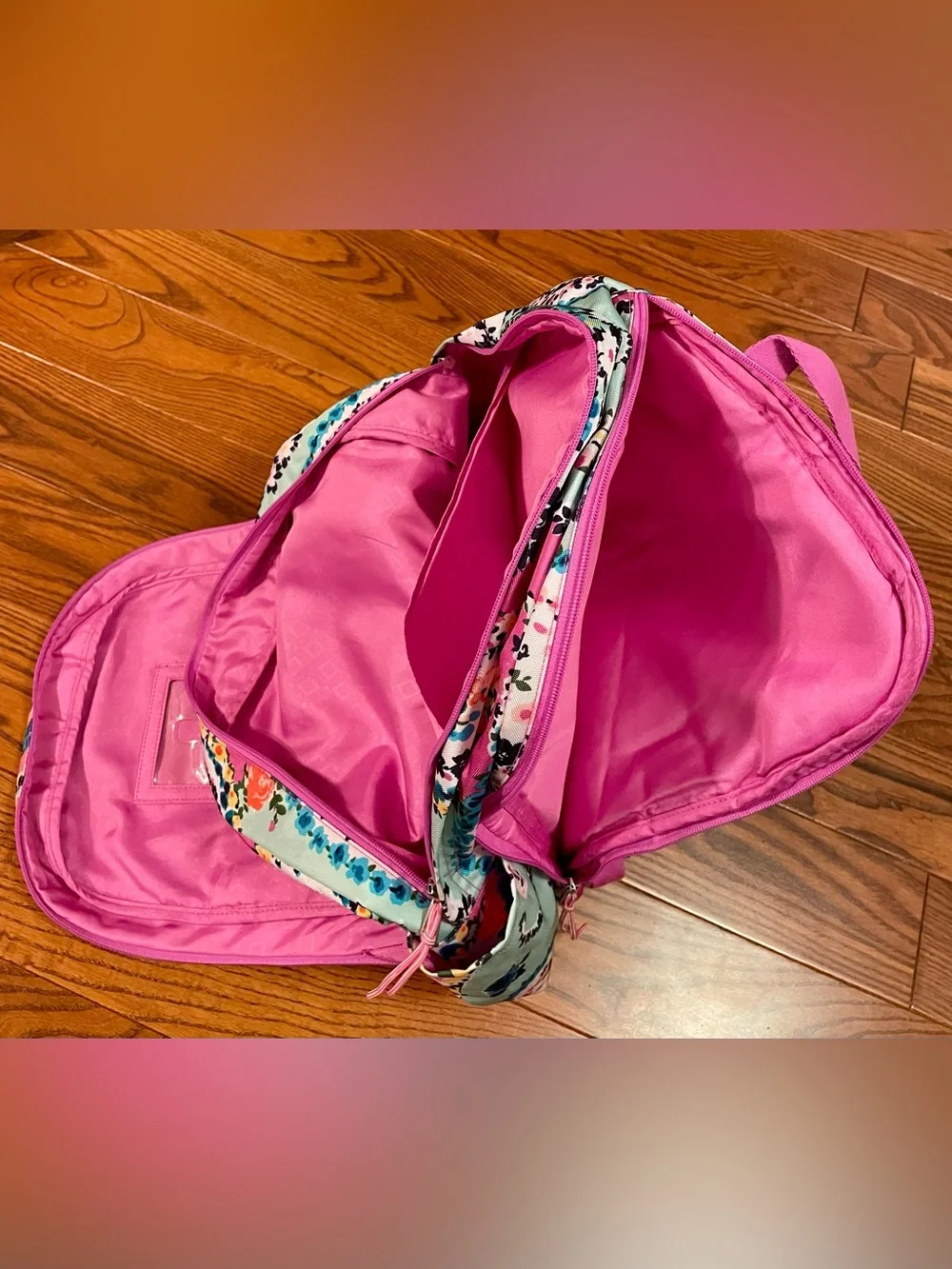 Vera Bradley  Wildflower Paisley Floral Print Backpack with Multicolor Accent